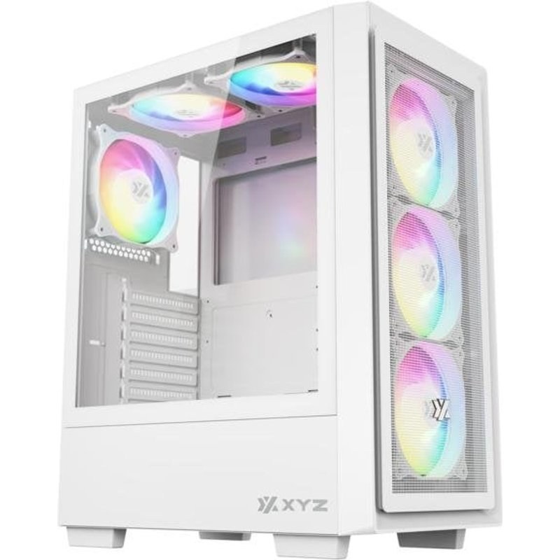Boitier xyz AIRONE 100 X Mesh 6X A-RGB 120 mm USB-C GEN2 Blanc ATX