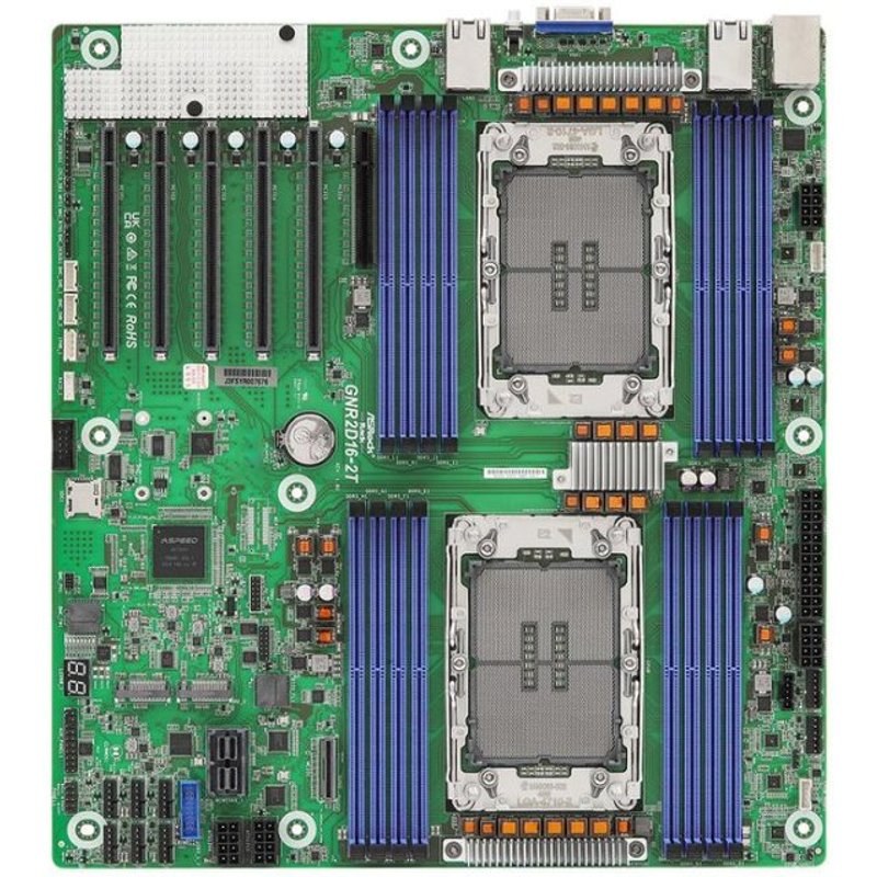 Carte mère AsRock GNR2D16-2T Intel SoC LGA4710 DDR5 EEB 10GBE AST2600