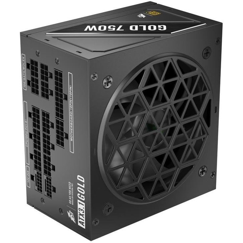 Fuente de Alimentación 1STPLAYER NGDP-GLD-750-BK-EU 750W 80 PLUS Gold modulaire
