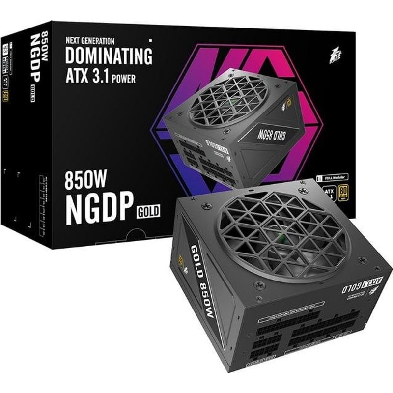 Fuente de Alimentación 1STPLAYER NGDP-GLD-850-BK-EU 850W 80 PLUS Gold modulaire semi-passive
