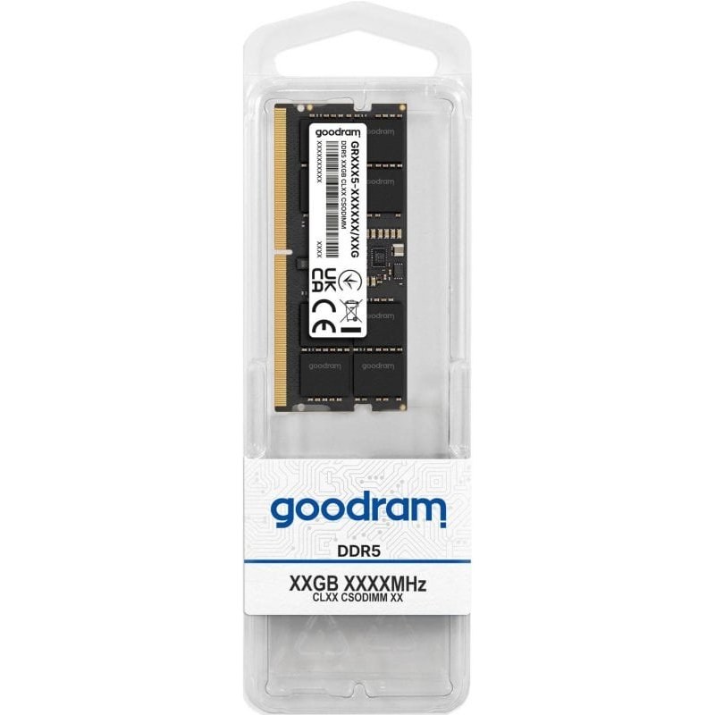 Mémoire RAM GoodRam GR00C5-64L52S 32 Go 2X16GO DDR5 6400 MHz CL52 Noir SO-DIMM