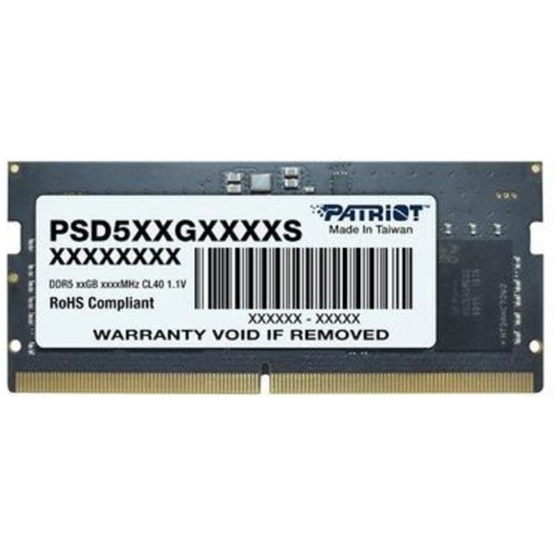 Mémoire RAM Patriot Signature Line 12 Go 1X12GO DDR5 5600 MHz CL40 SO-DIMM
