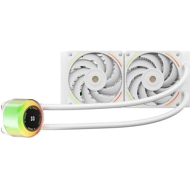 Refrigeración Líquida 1STPLAYER CC-240-WH 240 mm 2 Ventilateurs Blanc RGB