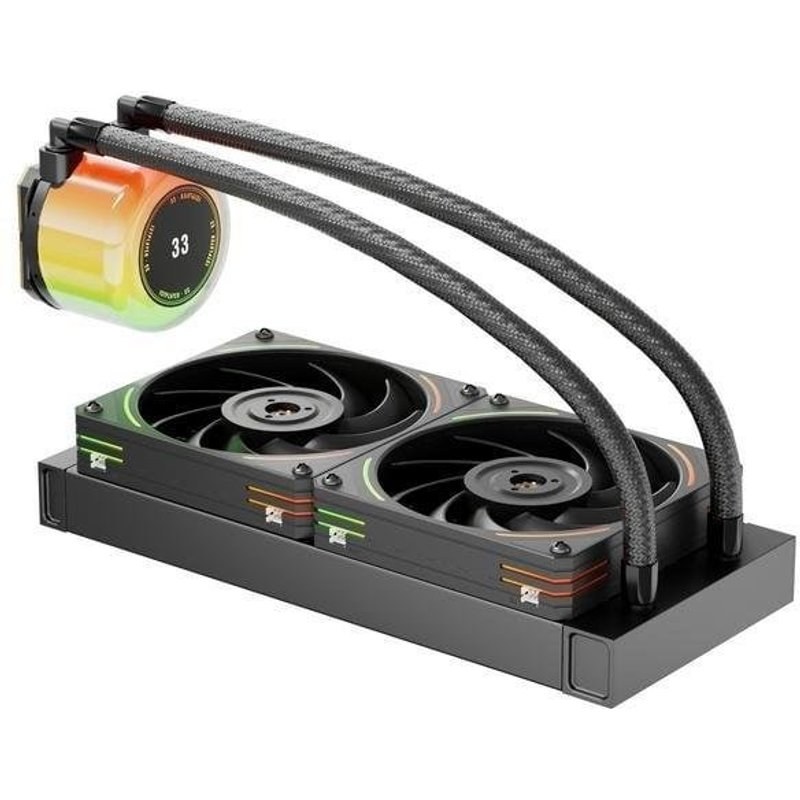 Refrigeración Líquida 1STPLAYER CC-240-BK 240 mm 2 Ventilateurs Noir