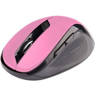 Souris C-Tech WLM-02P Sans Fil 1600DPI Noir Rose 6 Boutons Ergonomique