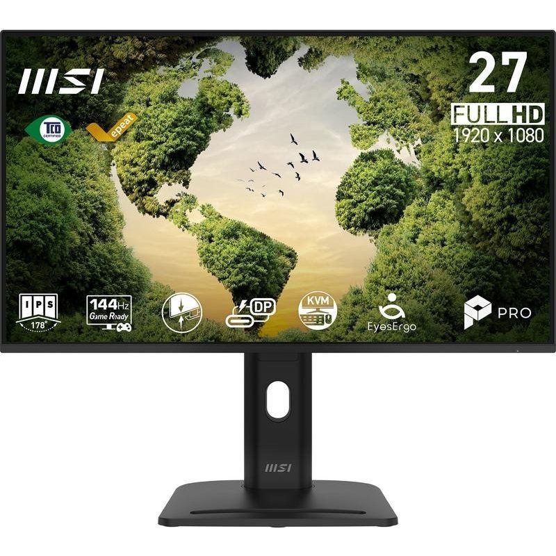 Écran PC MSI Pro MP275PHGN 27" Full HD 144 Hz IPS Haut-parleurs Réglage hauteur