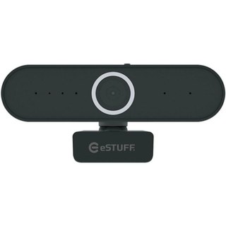 Caméra web eSTUFF GLB246250 2MP Full HD 1080P 30FPS Noir