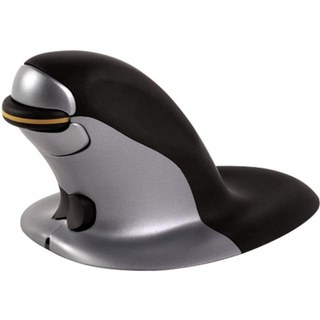 Souris Fellowes 9894501 RF sans fil 1200 DPI Noir Argent Design vertical