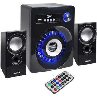 Haut-parleurs Audiocore AC910 Sans Fil et Filaire 10W avec Subwoofer 35W et FM