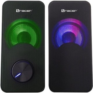 Enceintes Tracer Loop 2 voies filaires 6W avec USB et contrôle rotatif
