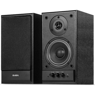 Haut-parleurs Sven 2.0 filaires 46W avec réglage des basses et contrôle rotatif