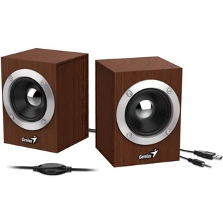 Haut-parleurs Genius 2 voies filaires 6 W avec contrôle rotatif et USB