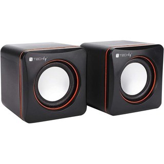 Haut-parleurs Techly filaires 3W avec USB et jack 3,5 mm noirs
