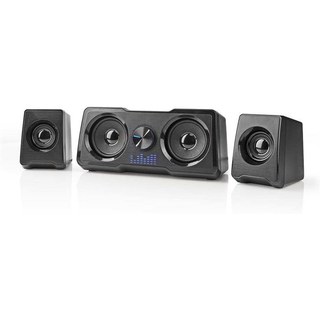 Haut-parleurs Nedis Gaming 2.2 Câblés 16W avec double subwoofer et rétroéclairage