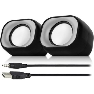 Haut-parleurs Eminent filaires 2.0 canaux 6W USB avec contrôle du volume