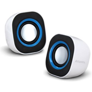 Atlantis-Land Enceintes Atlantis Land Stereo portable filaires 5W avec contrôle rotatif USB