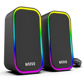 Enceintes Marvo SG-285 HAVOC20 Alámbricos 6W avec rétroéclairage et contrôle scroll