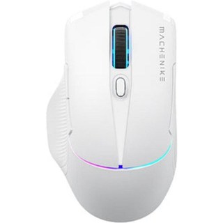 Souris Machenike L8 Pro RF Wireless Bluetooth USB 26000 DPI Blanc Éclairage