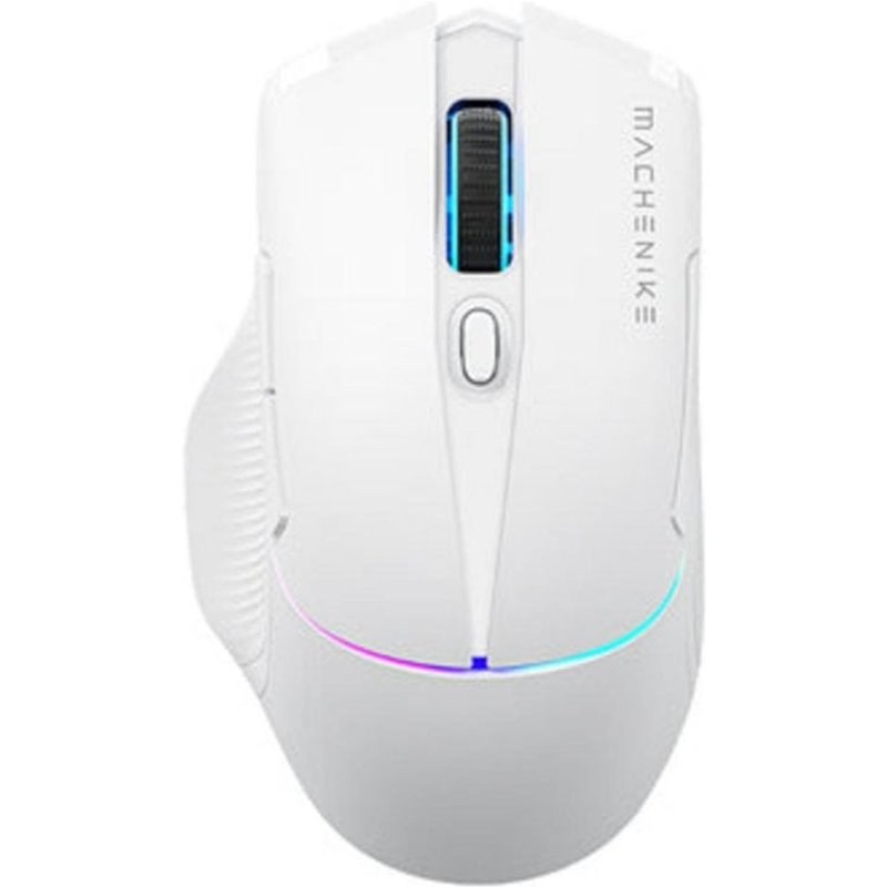 Souris Machenike L8 Pro RF Wireless Bluetooth USB 26000 DPI Blanc Éclairage