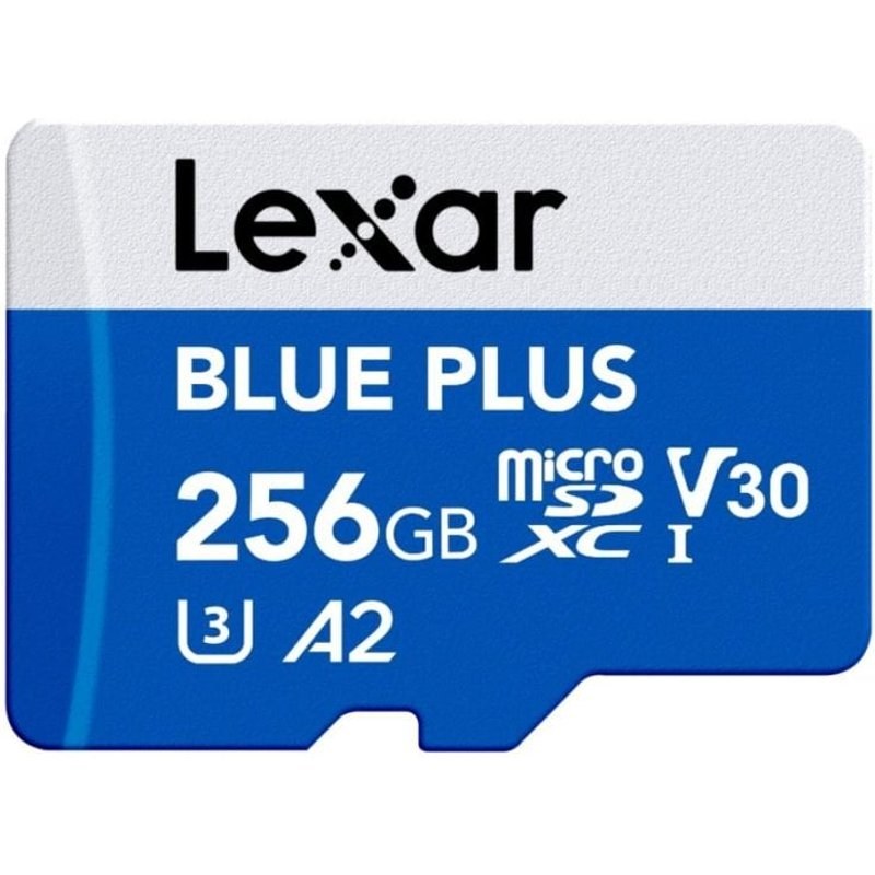 Carte MicroSD Lexar Blue Plus 256 Go UHS-I 170 MB/s Classe 3 V30 A2