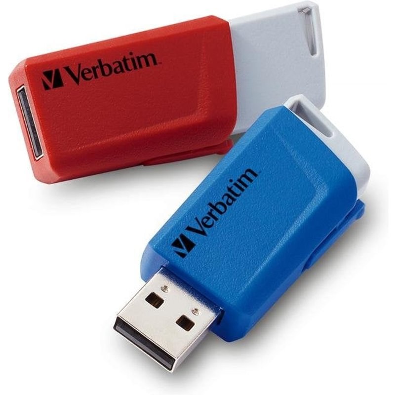 Clé USB Verbatim Store 'n' Click 32 Go Rouge et Bleu USB 3.2 Gen 1