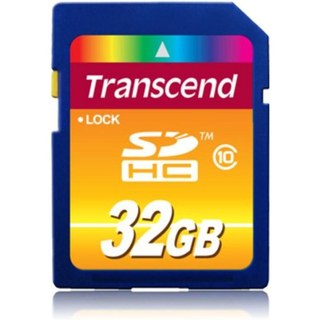 Carte SDHC Transcend TS32GSDHC10 32 Go Classe 10 30 Mo/s Noire