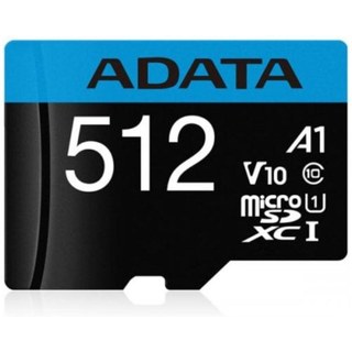 Carte MicroSD ADATA AUSDX512GUICL10A1-RA1 512 Go Classe 10 UHS-I 100 Mo/s