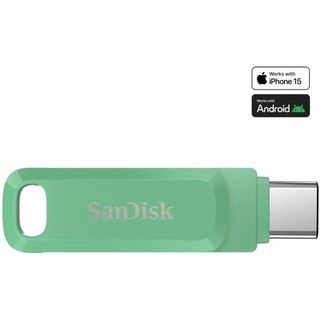 Clé USB SanDisk Ultra Dual Drive Go 1 To USB Type-C 3.2 Gen 1 400 Mo/s verte