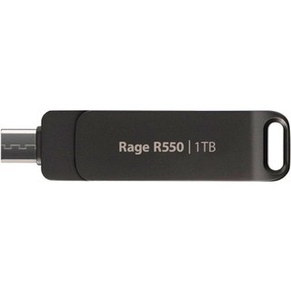 Clé USB Patriot Rage R550 1 To USB Type-A et Type-C 3.2 Gen 1 Noir