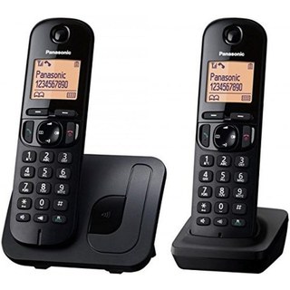 Téléphone DECT Panasonic KX-TGC212 Inalámbrico Negro 2 Auriculares