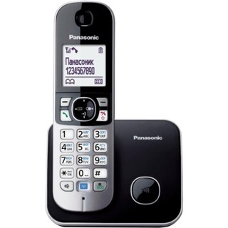 Téléphone DECT Panasonic KX-TG6811 Noir Haut-parleur Identifiant d'appels