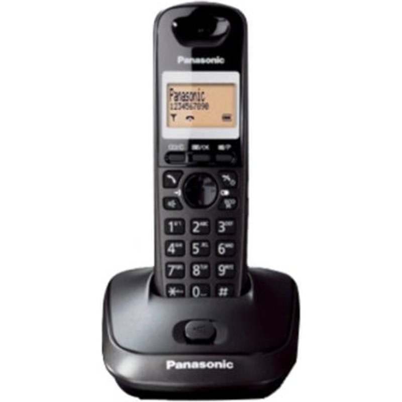 Téléphone DECT Panasonic KX-TG2511 Noir avec Haut-parleur et Identificateur d'Appels