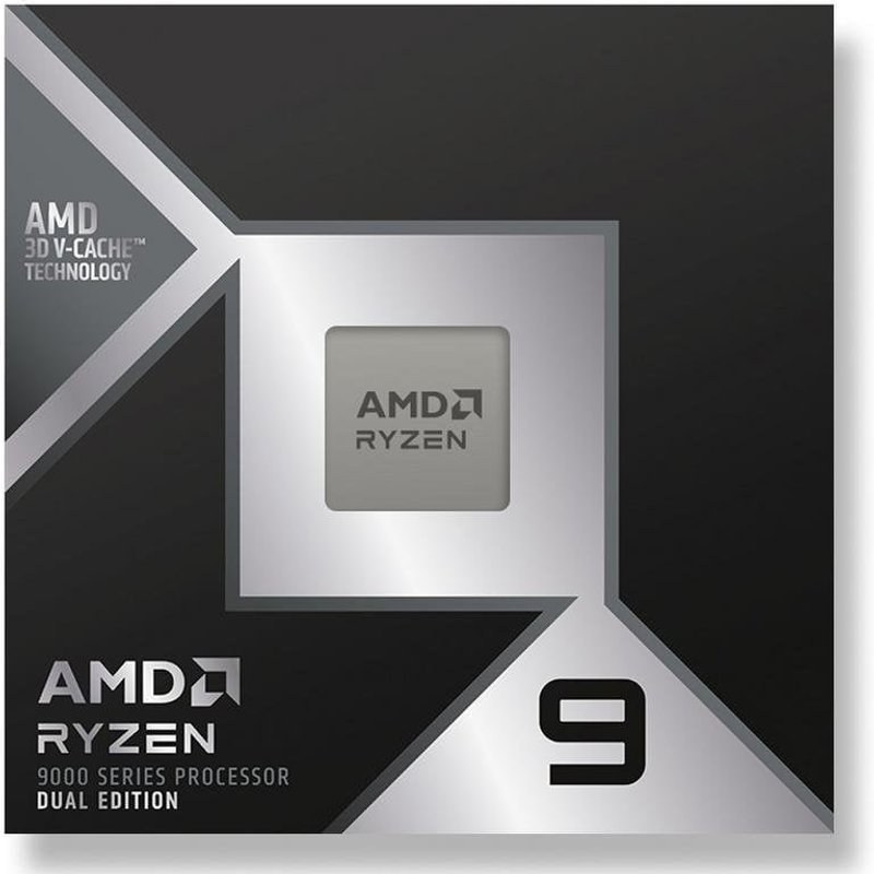 Processeur AMD Ryzen 9 9950X3D2 Dual Edition 16 cœurs 4,3 GHz Base 5,6 GHz Turbo