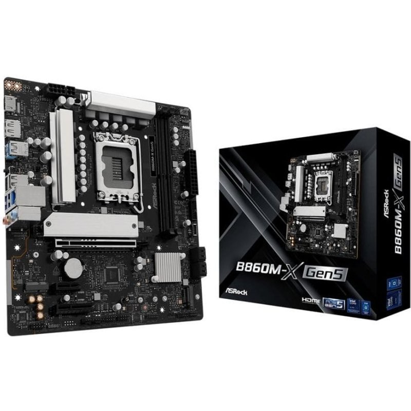 Carte mère AsRock B860M-X GEN5 Intel B860 LGA 1851 DDR5 Micro ATX 2.5GBE RGB