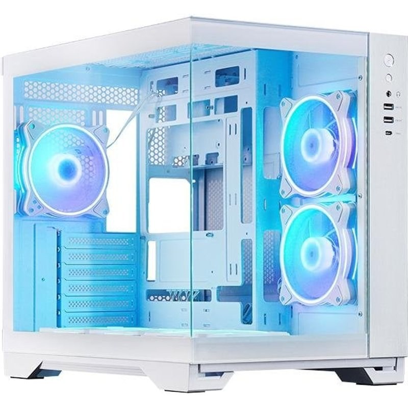Carcasse PC Chieftec GM-30W-TG-OP Cubo ATX Micro ATX Mini-ITX Blanc Multi