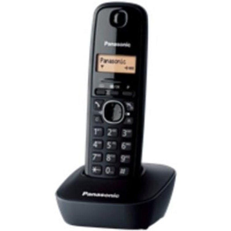 Téléphone DECT Panasonic KX-TG1611 Noir Identificateur d'appels 50 entrées
