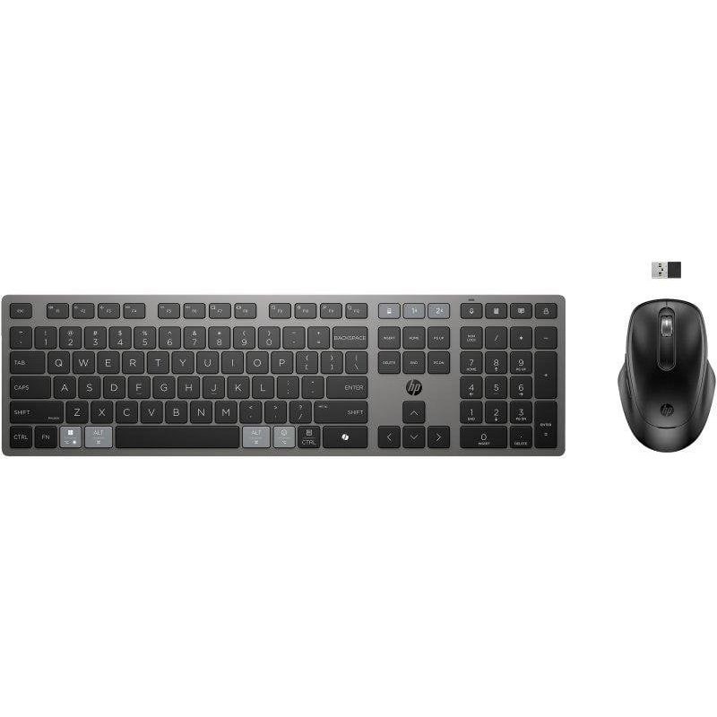 Clavier HP 725 sans fil rechargeable multi-appareils noir full size Français