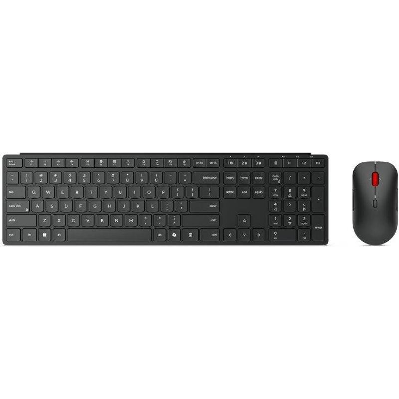 Clavier Lenovo Pro Combo 6000 sans fil complet avec souris ambidextre double connexion