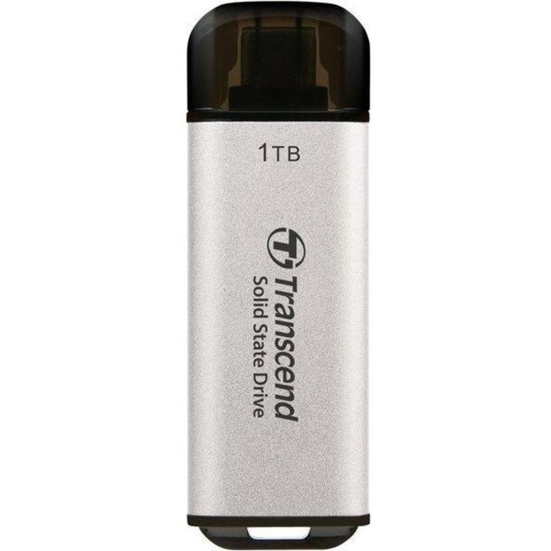 Disque Dur Externe Transcend 1 To USB Type-C 10GBPS ESD300 Argent Ultraplat