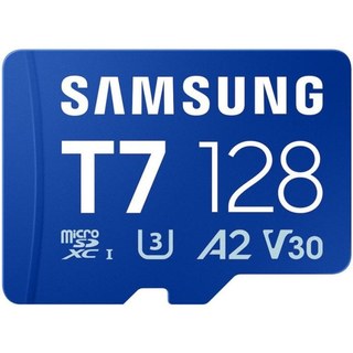 Carte microSD Samsung T7 128 Go UHS-I 170 Mo/s Class 10 U3 V30 Bleu