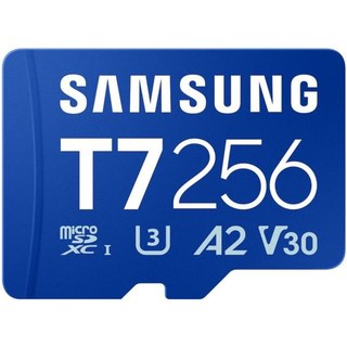 Carte MicroSD Samsung T7 256 Go UHS-I 170MB/s Class 3 V30 Bleu