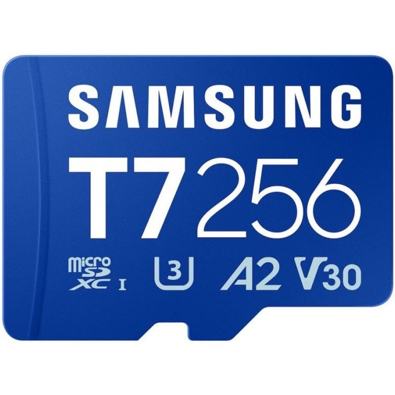 Carte MicroSD Samsung T7 256 Go UHS-I 170MB/s Class 3 V30 Bleu