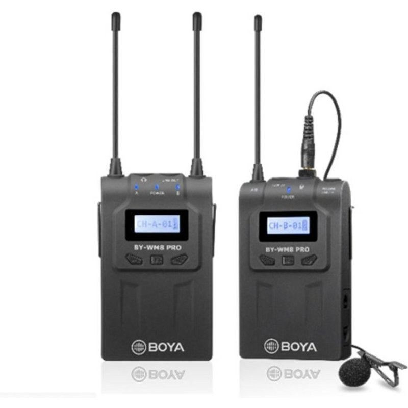 Microphone Boya BY-WM8 Pro-K1 filaire omnidirectionnel avec récepteur LCD
