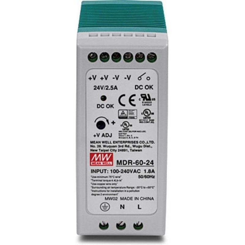 Source d'Alimentation Trendnet TI-M6024 60W Certifié CE UL Rail DIN