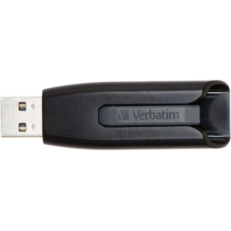 Clé USB Verbatim V3 256 Go USB 3.2 Gen 1 Noir Glissante 120 Mo/s