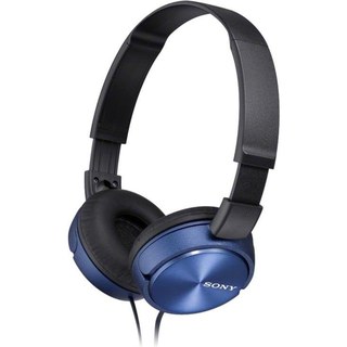 Casque Sony MDR-ZX310AP filaire avec microphone, diaphragmes néodyme 30 mm bleu