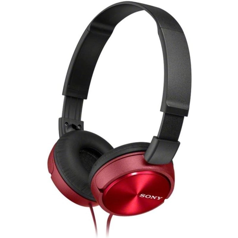 Casque Sony MDR-ZX310AP filaire rouge avec micro pour appels et musique