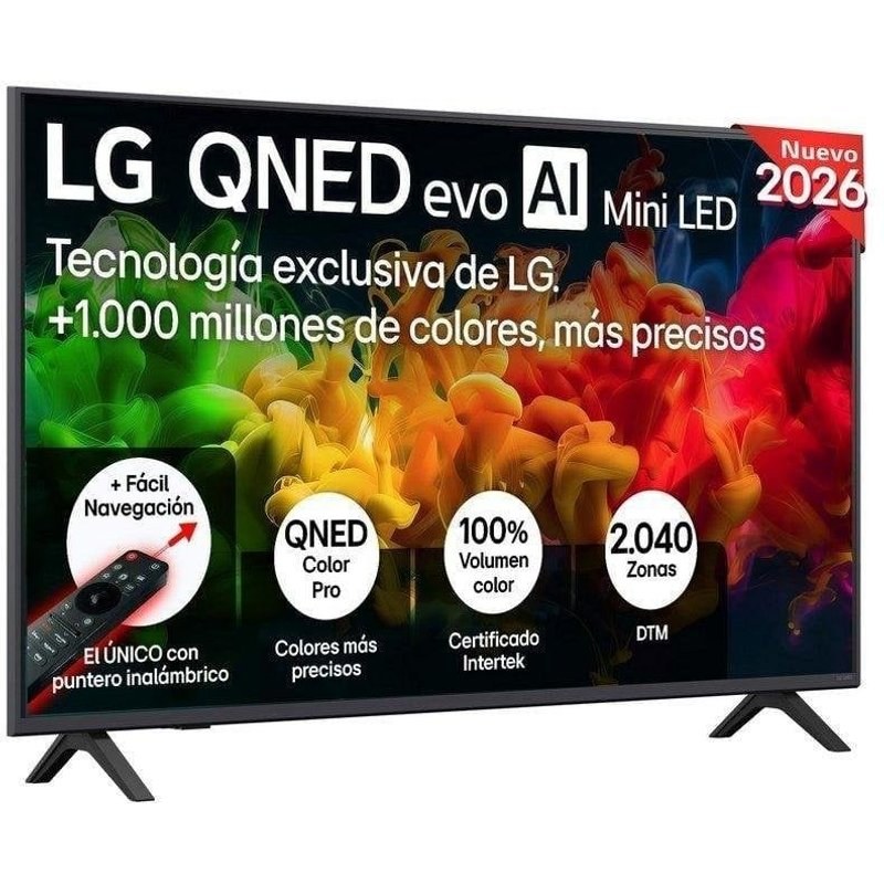 TV LG QNED evo MiniLED 65QNED80B6B 65" 4K UltraHD 60 Hz Smart TV WebOS HDR10 Pro