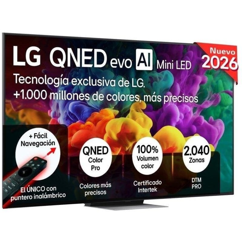 TV LG QNED MiniLED 65QNED86B6B 65" 4K UltraHD 144 Hz Smart TV WebOS HDR10 Dolby Vision