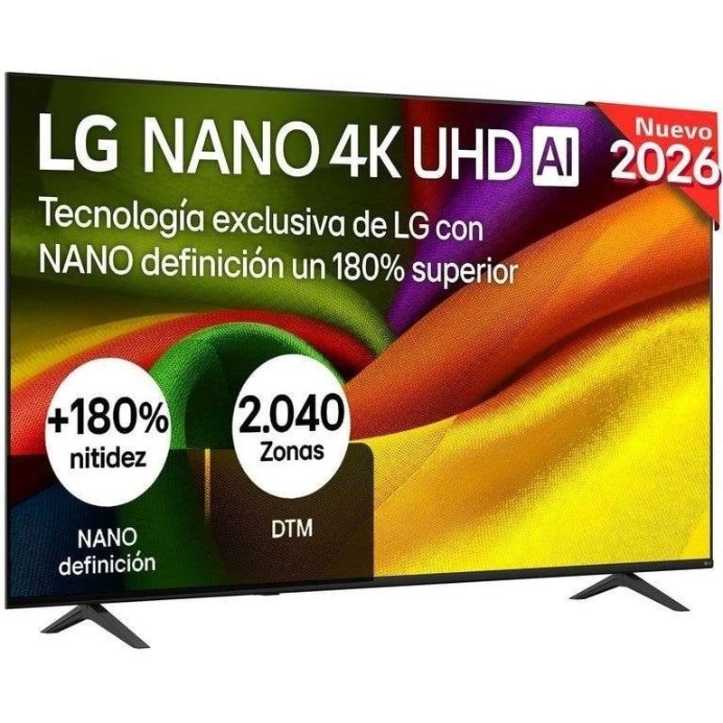 TV LG NANO 75NU8E0B3LA 75" 4K UltraHD 60 Hz Smart TV WebOS HDR10 Antireflet